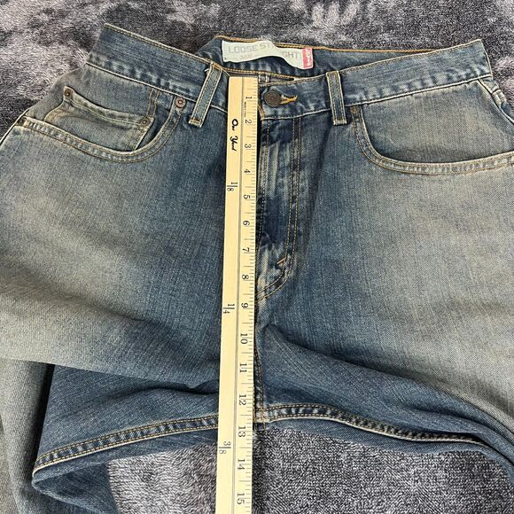Vtg Y2K Levi's 569 Loose Straight Blue Denim Jeans Men's 34X32 (35X29) Baggy - Picture 7 of 11